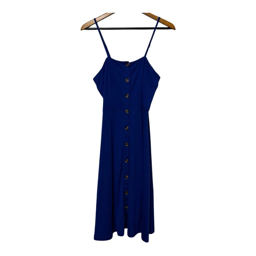 Berydress Casual Beach Summer Button Down Midi Sundress Women’s Small - Picture 2 of 10